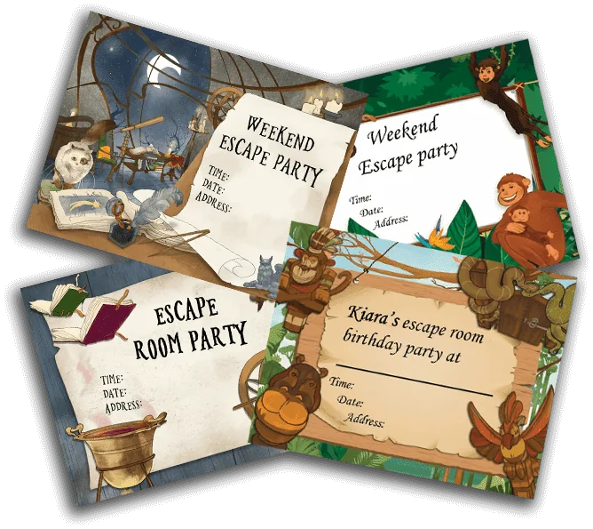 Printable invitations from the Kiddo Bundle