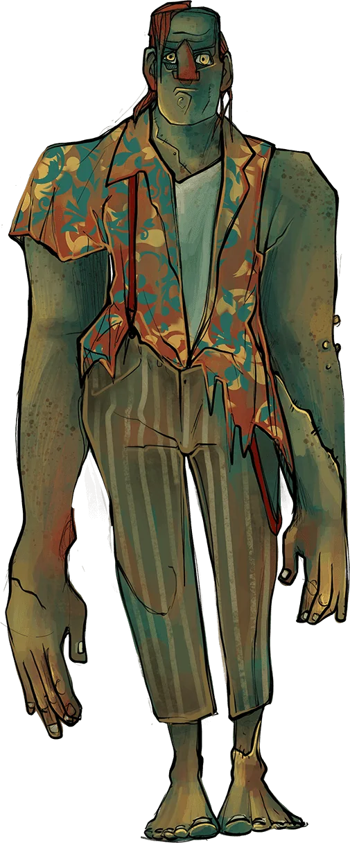 The gentle stitched-together monster from Project Frankenstein