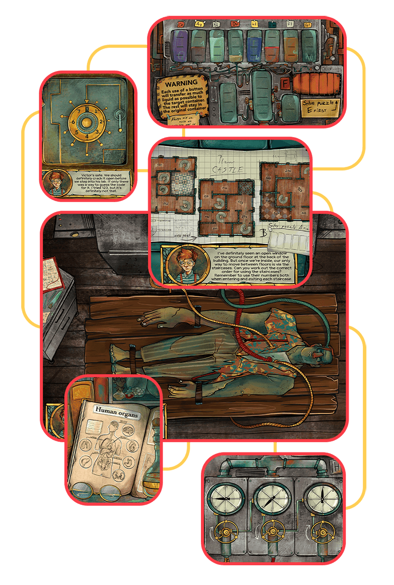 Project Frankenstein puzzle materials preview