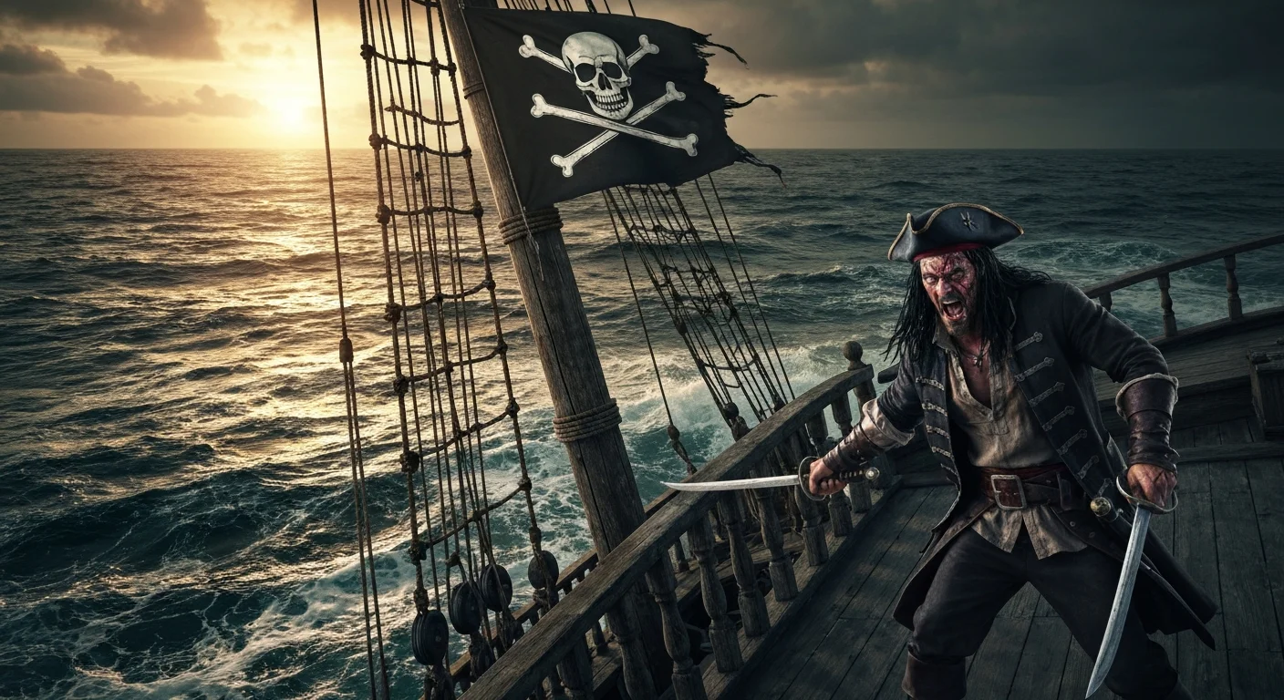 Piratenavontuur met schatkaart en gouden dukaten.